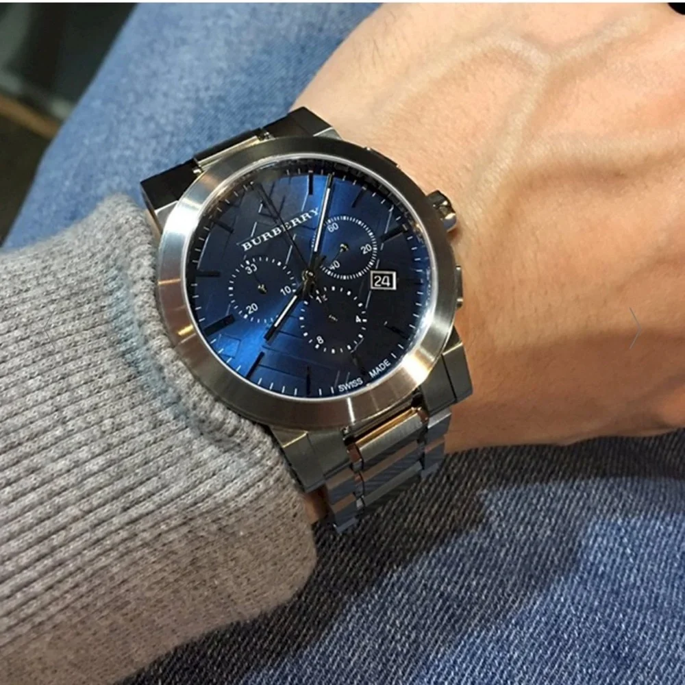 Burberry Silver Watch - The City Blue - Picture 4 of 16